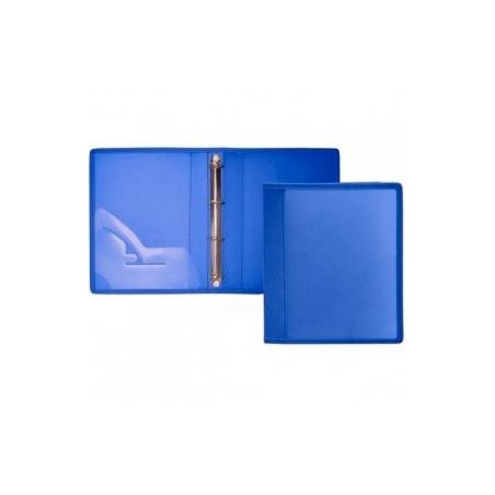(274-A) OFFICE BOX CARPETA ANILLAS 2 X 40MM A4+ TELA AZUL