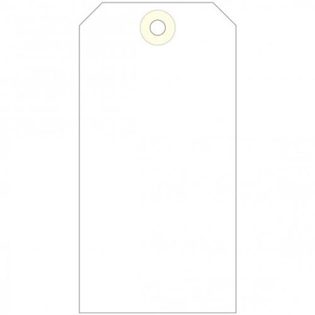 (121376) APLI ETIQUETAS COLGANTES CON ARANDELA 125X63MM CAJA DE 1000 CREMA