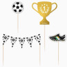 (104-1003) OH YEAH TOPPERS DECORACIÓN TARTA FÚTBOL PACK DE 4U