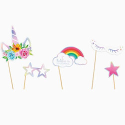 (116-1010) OH YEAH PHOTOCALL UNICORNIO SET DE 5 PIEZAS