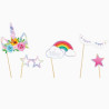 (116-1010) OH YEAH PHOTOCALL UNICORNIO SET DE 5 PIEZAS