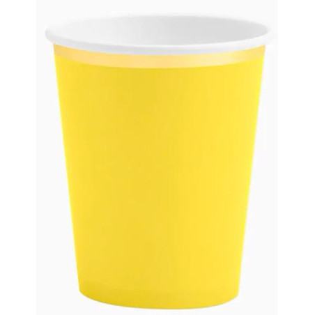 (119-1110) OH YEAH VASO AMARILLO METALIZADO 9OZ (270CC) PACK 6U