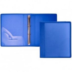 (274-A) OFFICE BOX CARPETA ANILLAS 2 X 40MM A4+ TELA AZUL