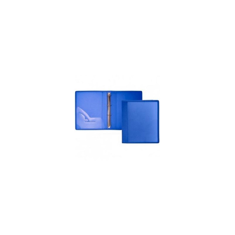(274-A) OFFICE BOX CARPETA ANILLAS 2 X 40MM A4+ TELA AZUL