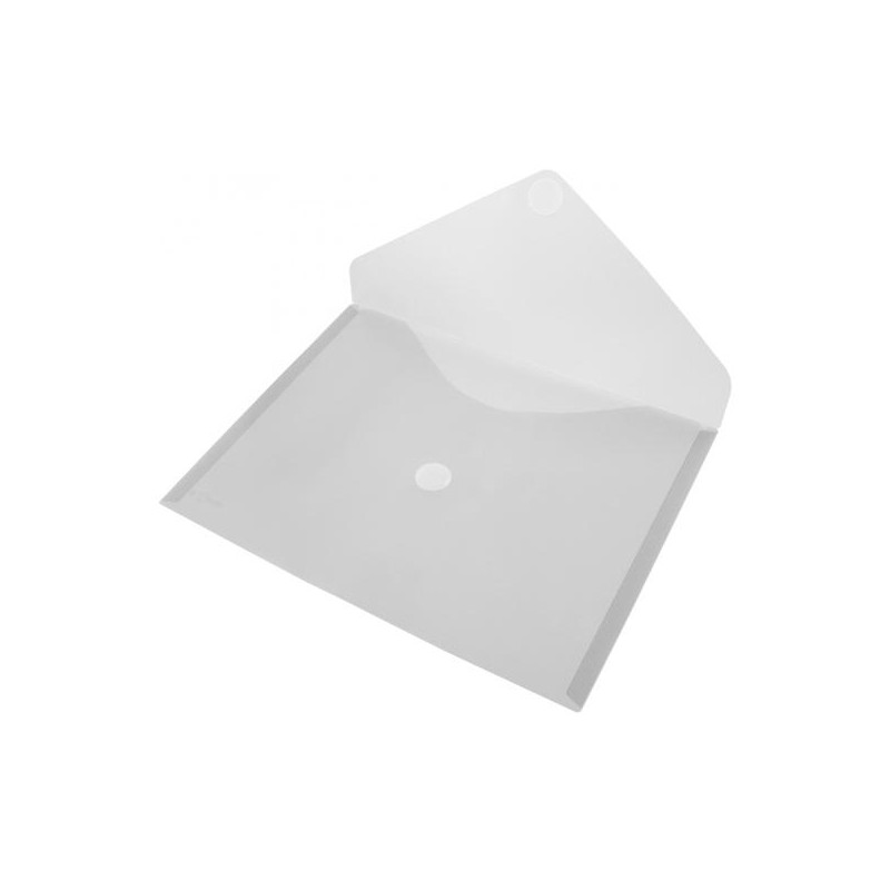 (90461) OFFICE BOX CARPETA SOBRE CIERRE C/VELCRO CLASSIC A5 APAISADO PLÁSTICO CRISTAL TRANSLÚCIDO