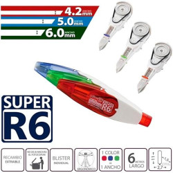 (1642) OFFICE BOX RECAMBIO CINTA CORRECTORA SUPER R6 RETRÁCTIL 4