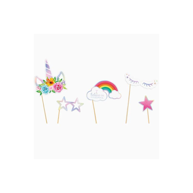 (116-1010) OH YEAH PHOTOCALL UNICORNIO SET DE 5 PIEZAS