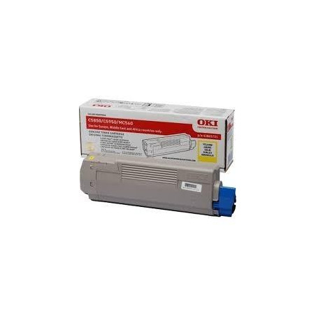 (43865721) OKI TONER AMARILLO C-5850/5950/MC560  (6.000 COPIAS)
