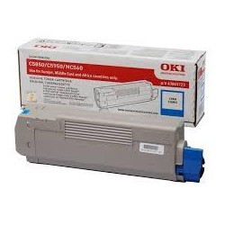 (43865723) OKI TONER CIAN C-5850/5950/MC560 (6.000 COPIAS)