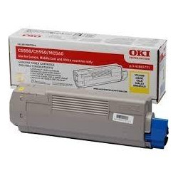 (43865721) OKI TONER AMARILLO C-5850/5950/MC560  (6.000 COPIAS)