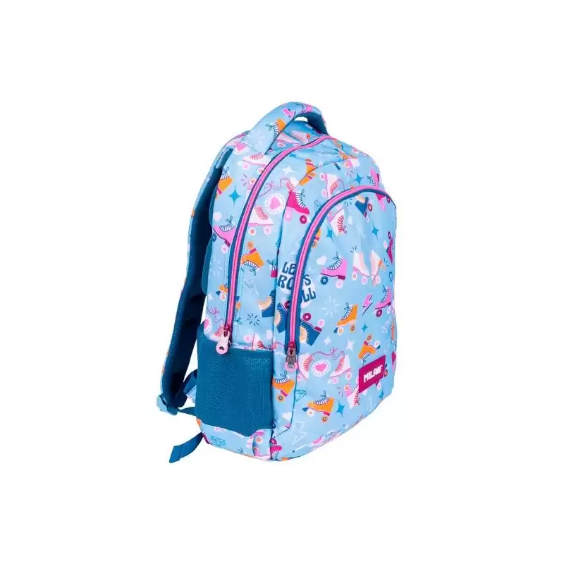 (624601RL2) MILAN MOCHILA ESCOLAR 2 CREMALLERAS 21L SERIE ESPECIAL ROLLER 2