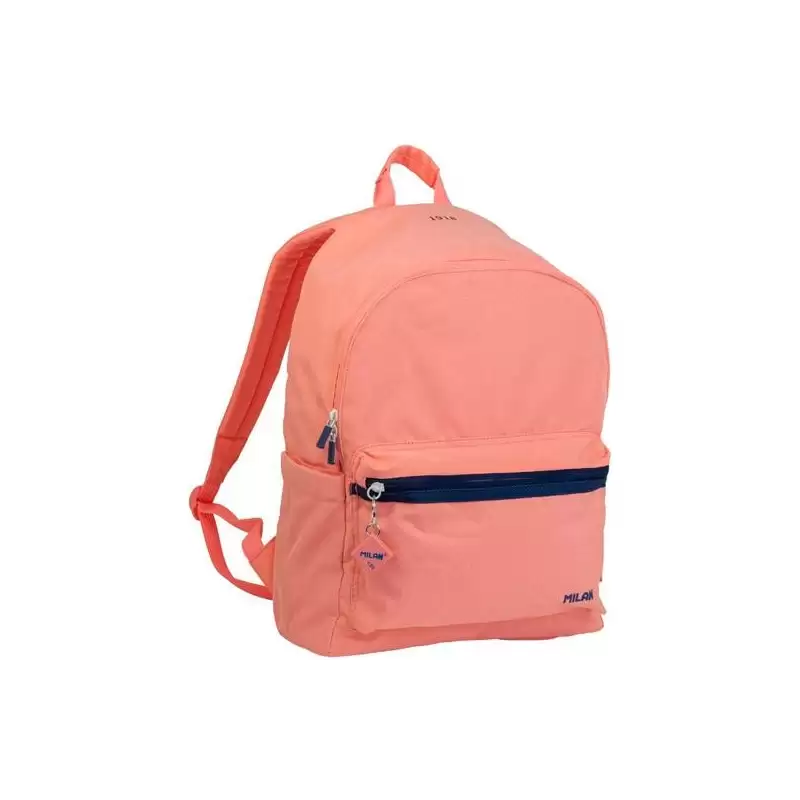 (624605SNCP) MILAN MOCHILA URBANA CLÁSICA 2 CREMALLERAS 22L SERIE 1918 ROSA