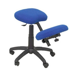 (37GBALI229) PIQUERAS Y CRESPO TABURETE LIETOR REGULABLE GIRATORIO BALI AZUL