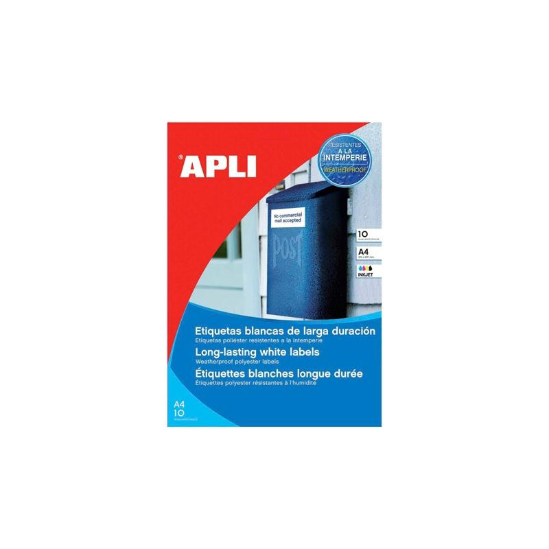 (16683) APLI ETIQUETAS ADHESIVAS RESISTENTES INTERPERIE 63