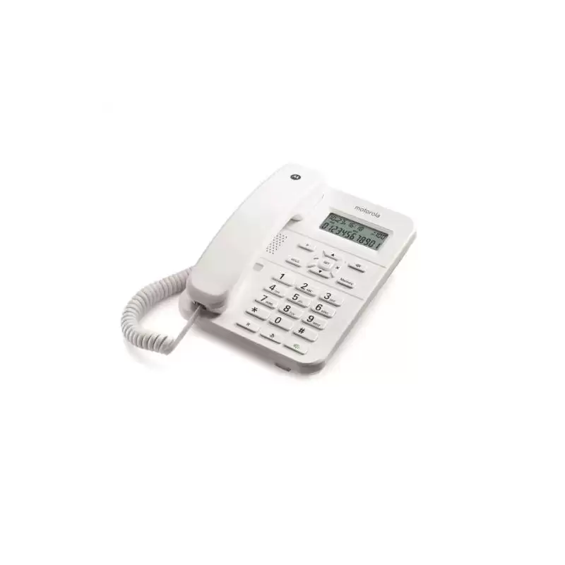(E08000CT2N1AES) MOTOROLA TELEFONO FIJO C/ CABLE CT202 BLANCO