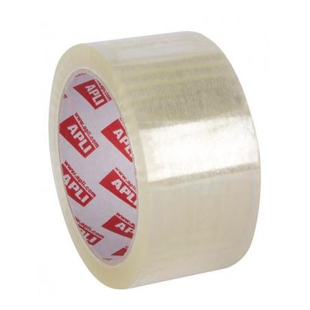 (11590) APLI PRECINTO PREMIUM SIN RUIDO PVC SOLVENTE 32 MICRAS ROLLO 48MMX66M TRANSPARENTE