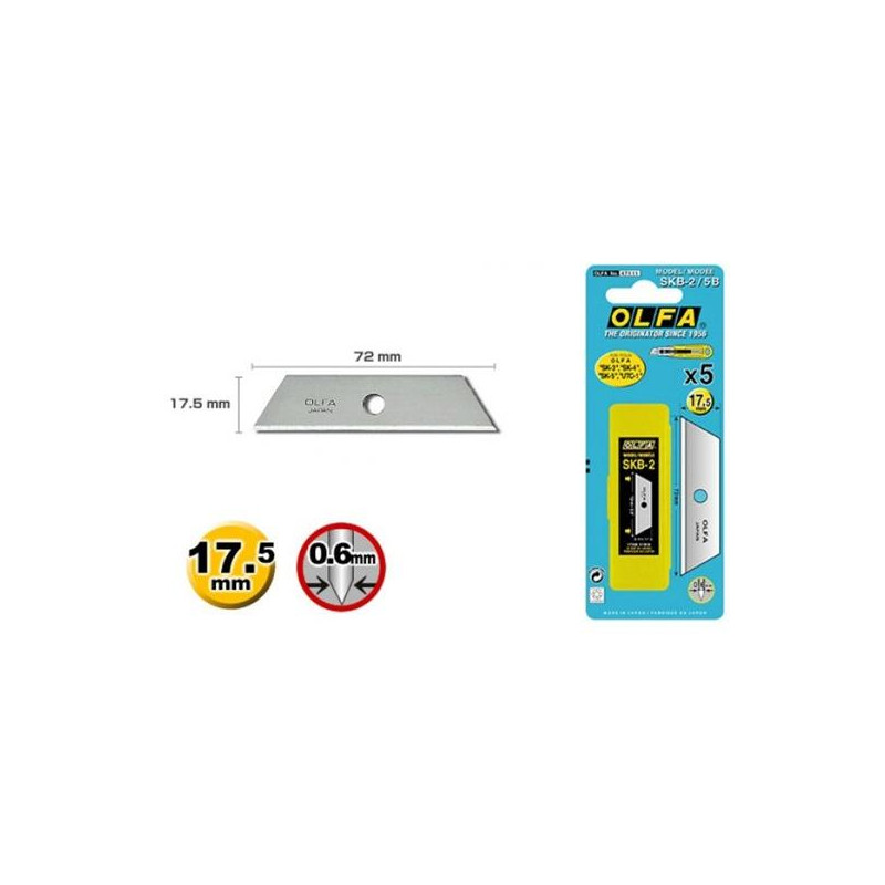 (SKB-2/5B) OLFA REPUESTOSK-4 CUTTER CORTADORES DE SEGURIDAD / CUCHILLA FRACTURABLE