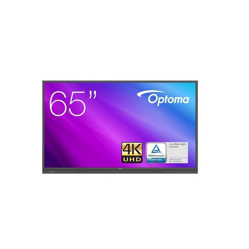 (H1F0H03BW101) OPTOMA PANTALLA PLANA INTERACTIVA CREATIVE TOUCH SERIE 3 65" 4K UHD