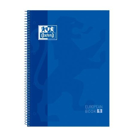 (100430197) OXFORD CUADERNO CLASSIC EUROPEANBOOK 1 WRITE&ERASE 80H A4+ 5X5MM MICROPERFORADO T/EXTRADURA AZUL MARINO