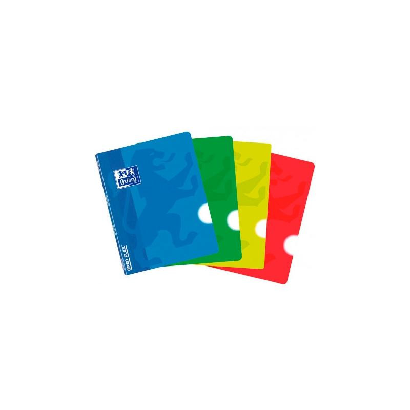(400062603) OXFORD LIBRETA GRAPADA CLASSIC OPENFLEX 48H A5 LISO TAPA DE PLÁSTICO C/SURTIDOS