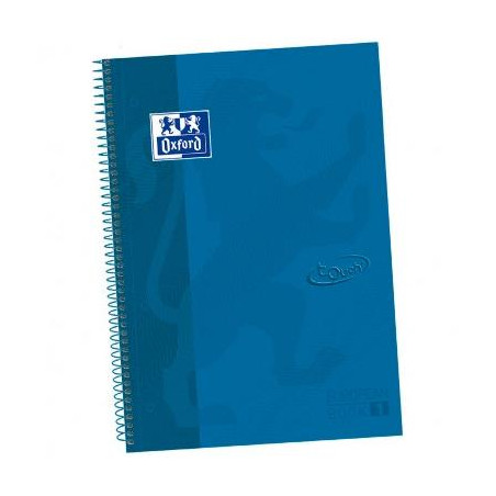 (400107011) OXFORD CUADERNO TOUCH EUROPEANBOOK 1 WRITE&ERASE 80H A4+ 5X5MM MICROPERFORADO TAPA EXTRADURA AZUL DENIM