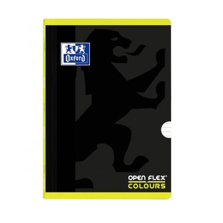 (400109592) OXFORD LIBRETA GRAPADA OPENFLEX COLOUR 48H A4 90GR 1 LÍNEA 2M TAPA DE PLÁSTICO PACK 10 UD LIMA