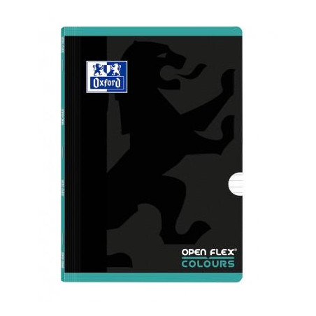 (400109593) OXFORD LIBRETA GRAPADA OPENFLEX COLOUR 48H A4 90GR 1 LÍNEA 2M TAPA DE PLÁSTICO PACK 10 UD ICE MINT