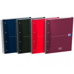 (100104738) OXFORD CUADERNO OFFICE ESSENTIALS EUROPEANBOOK 4 MICROPERFORADO 120H A4+ 5X5 C/SEPARADORES T/EXTRADURAS C/SURTIDOS