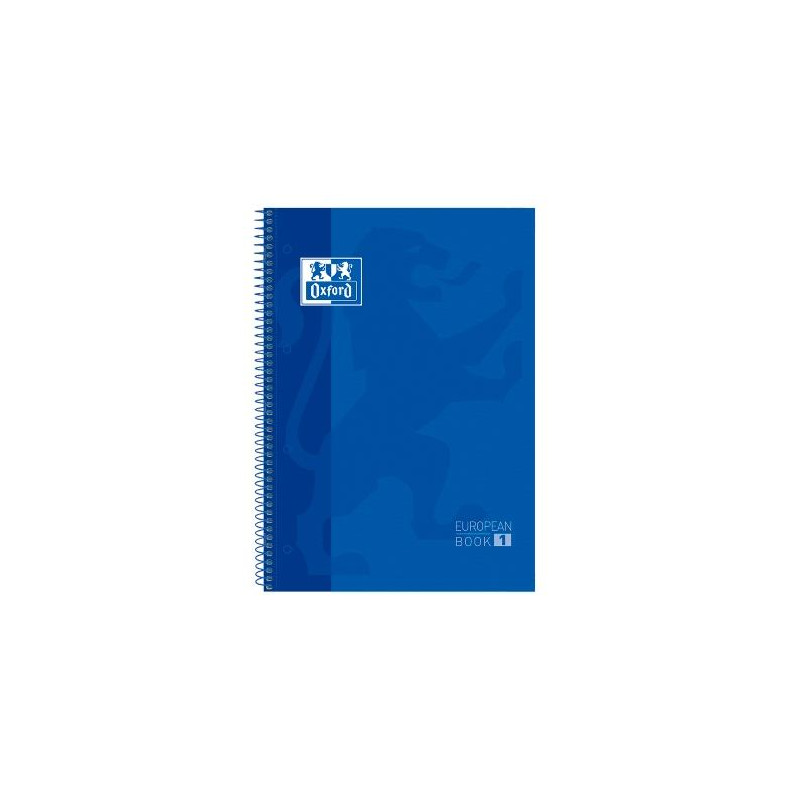 (100430197) OXFORD CUADERNO CLASSIC EUROPEANBOOK 1 WRITE&ERASE 80H A4+ 5X5MM MICROPERFORADO T/EXTRADURA AZUL MARINO