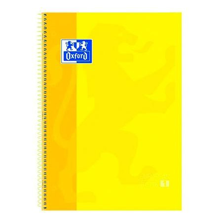 (100430200) OXFORD CUADERNO CLASSIC EUROPEANBOOK 1 WRITE&ERASE 80H A4+ 5X5MM MICROPERFORADO TAPA EXTRADURA AMARILLO