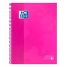 (100430270) OXFORD CUADERNO CLASSIC EUROPEANBOOK 1 WRITE&ERASE 80H A4+ 5X5MM MICROPERFORADO T/EXTRADURA FUCSIA