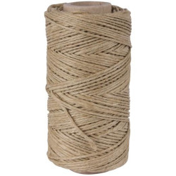 (13125) APLI BOBINA DE CUERDA DE CÁÑAMO 80M 100GR MARRÓN