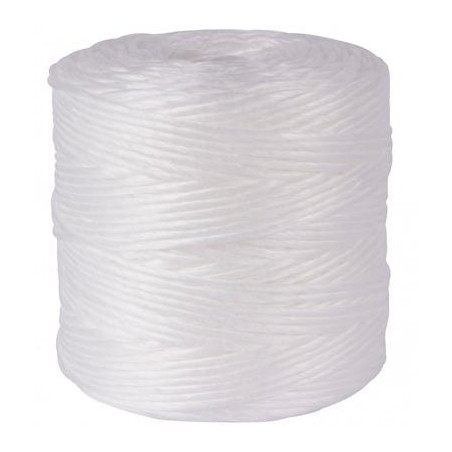 (13126) APLI BOBINA DE CUERDA POLIPROPILENO 400 G CON 1 CABO - 240 M BLANCO
