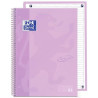 (400138325) OXFORD CUADERNO TOUCH EUROPEANBOOK 1 WRITE&ERASE 80H A4+ 1 LÍNEA MICROPERFORADO T/EXTRADURA PACK 5 UD LAVANDA PASTEL