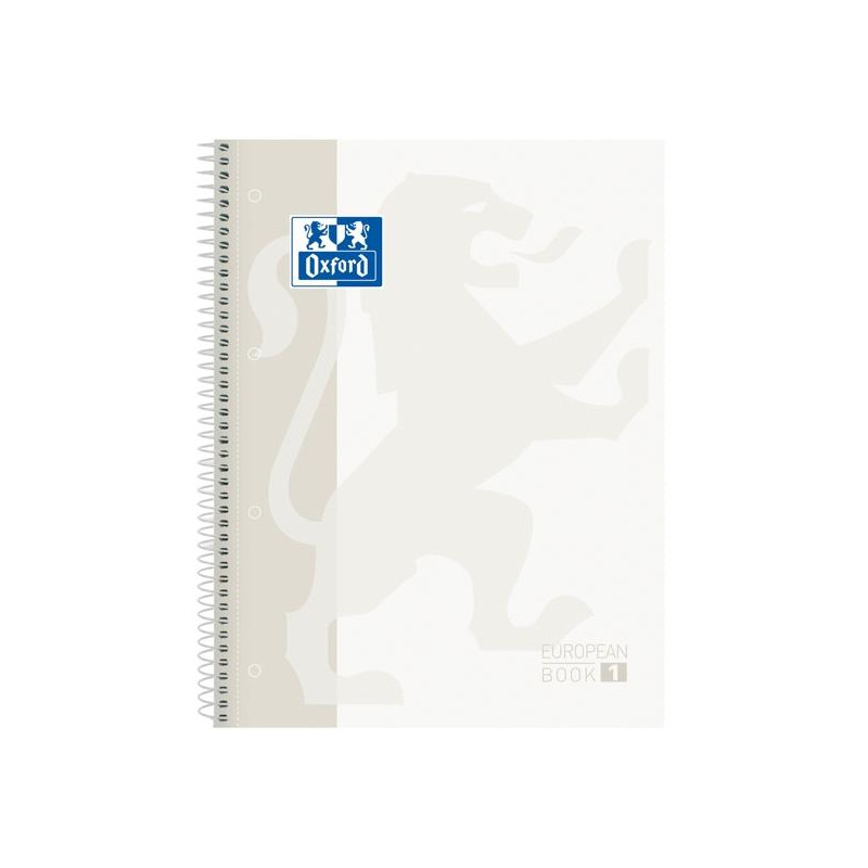 (400117449) OXFORD CUADERNO CLASSIC EUROPEANBOOK 1 WRITE&ERASE 80H A4+ 5X5MM MICROPERFORADO T/EXTRADURA BLANCO