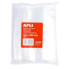 (13130) APLI BOLSAS AUTOCIERRE 160X220MM LDPE TRANSPARENTE PACK 100 UD
