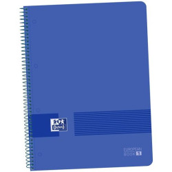 (400149358) OXFORD CUADERNO LIVE&GO EUROPEANBOOK 1 80H A4+ 5X5MM MICROPERFORADO T/PLÁSTICO PACK 5 UD AZUL MARINO