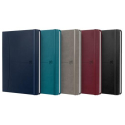 (400163610) OXFORD CUADERNO COSIDO SIGNATURE 80H A5 1 LÍNEA CIERRE C/GOMA TAPA EXTRADURA C/SURTIDOS CLÁSICO