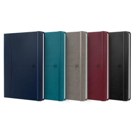 (400163614) OXFORD CUADERNO COSIDO SIGNATURE 80H A5 LISO CIERRE C/GOMA TAPA EXTRADURA C/SURTIDOS CLÁSICO