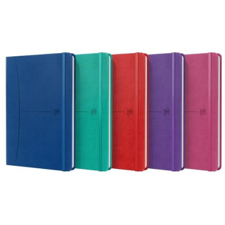 (400163615) OXFORD CUADERNO COSIDO SIGNATURE 80H A5 LISO CIERRE C/GOMA TAPA EXTRADURA C/SURTIDOS VIVOS
