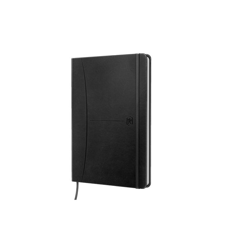 (400163617) OXFORD CUADERNO COSIDO SIGNATURE 80H A5 LISO CIERRE C/GOMA TAPA EXTRADURA NEGRO