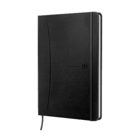 (400154943) OXFORD CUADERNO COSIDO SIGNATURE 80H A5 1 LÍNEA CIERRE C/GOMA TAPA EXTRADURA NEGRO