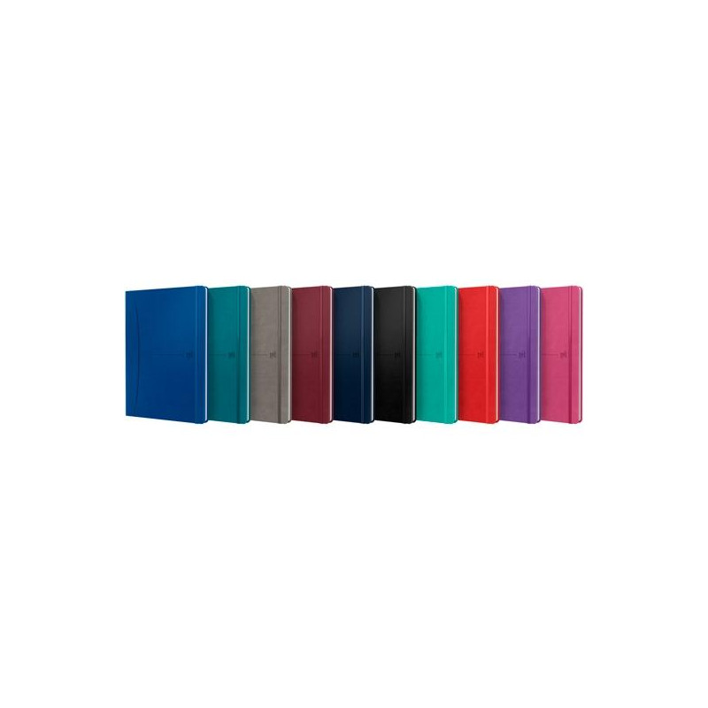(400154950) OXFORD CUADERNO COSIDO SIGNATURE 80H B5 1 LÍNEA TAPA EXTRADURA SÍMIL PIEL C/SURTIDOS VIVOS