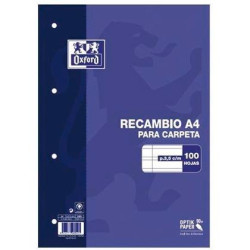 (400173744) OXFORD RECAMBIO CLASSIC 100H A4 SUELTAS PAUTA 3
