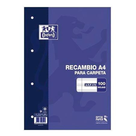 (400173744) OXFORD RECAMBIO CLASSIC 100H A4 SUELTAS PAUTA 3