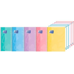 (400184542) OXFORD CUADERNO EUROPEANBOOK 5 TOUCH PASTEL A4+ 120H DOTS T/EXTRADURA TACTO SUAVE C/SURTIDOS PASTEL