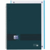 (400158918) OXFORD CUADERNO &YOU EUROPEANBOOK 1 WRITE&ERASE 80H A4+ 5X5MM MICROPERFORADO TAPA EXTRADURA AZUL PETRÓLEO