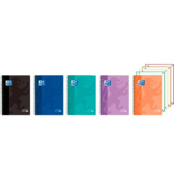 (400196863) OXFORD CUADERNO EUROPEANBOOK 4 CLASSIC 120H A5+ 5X5 WRITE&ERASE T/PLÁSTICO C/SURTIDOS VIVOS