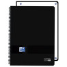 (400196864) OXFORD CUADERNO EUROPEANBOOK 1 LIVE&GO 80H A4+ 5X5 MICROPERFORADO T/PLÁSTICO NEGRO