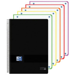 (400196878) OXFORD CUADERNO EUROPEANBOOK 5 LIVE&GO 120H A4+ 5X5 WRITE&ERASE T/PLÁSTICO NEGRO